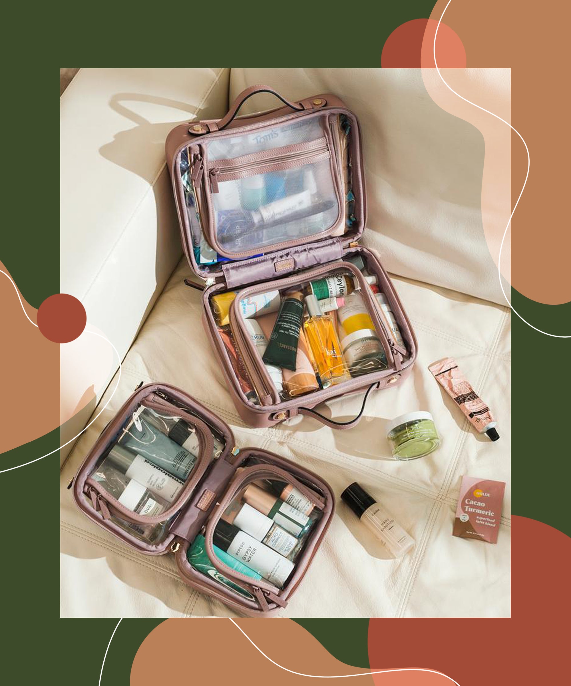 Kit cosmetics store travel makeup case