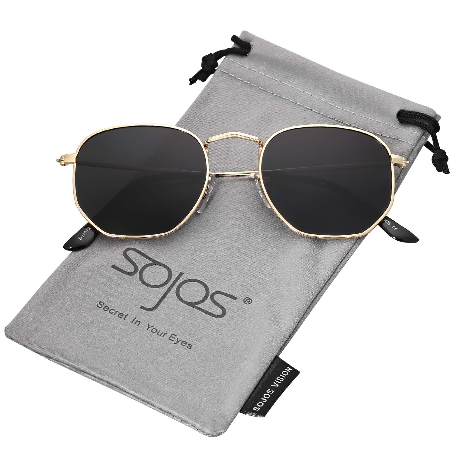 Sojos Women's Cat Eye Mirrored Sunglasses