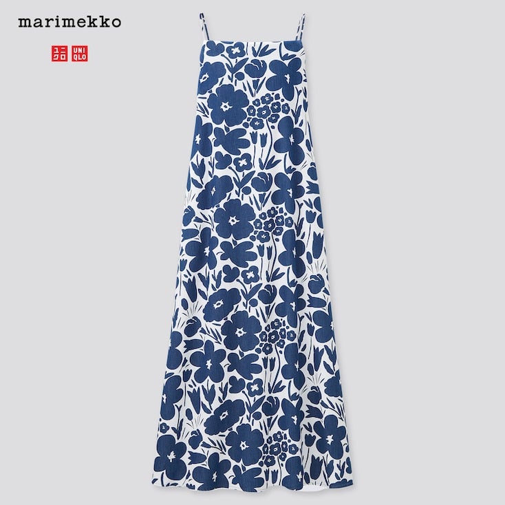 Nauwgezet Veilig Specimen Uniqlo x Marimekko + Marimekko Denim Camisole Dress