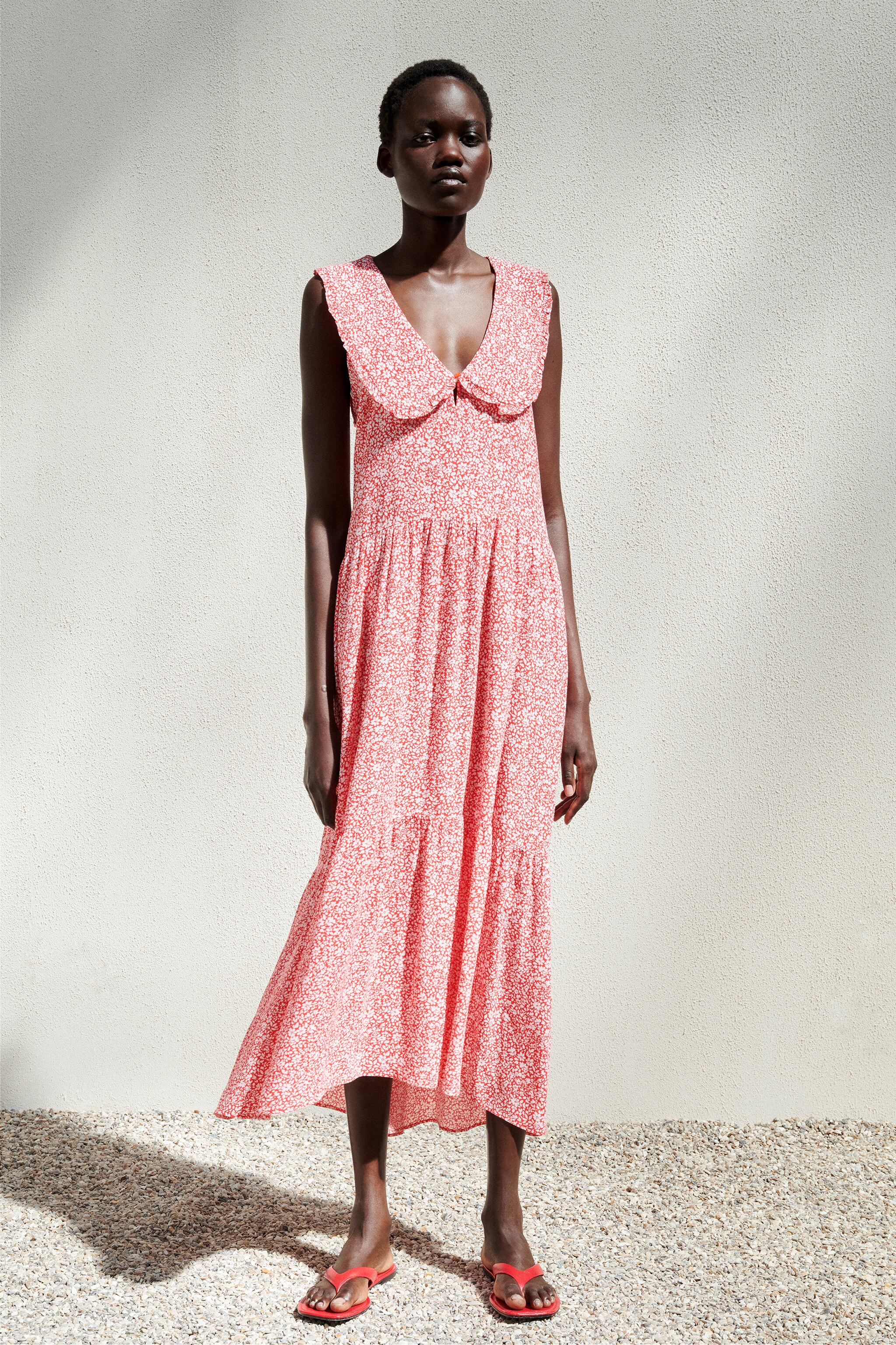 Zara + Oversized Printed Dress