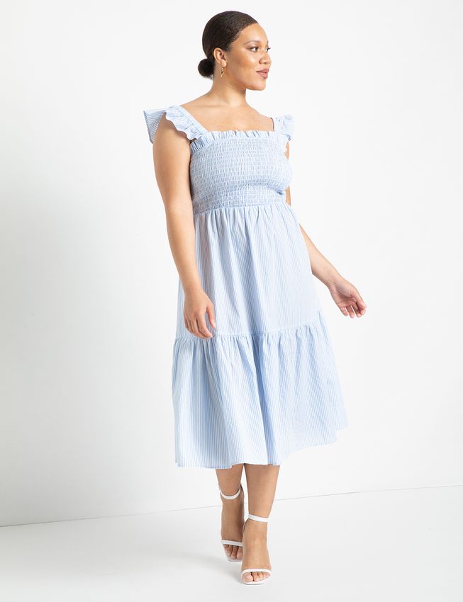 ruffle bodice dress
