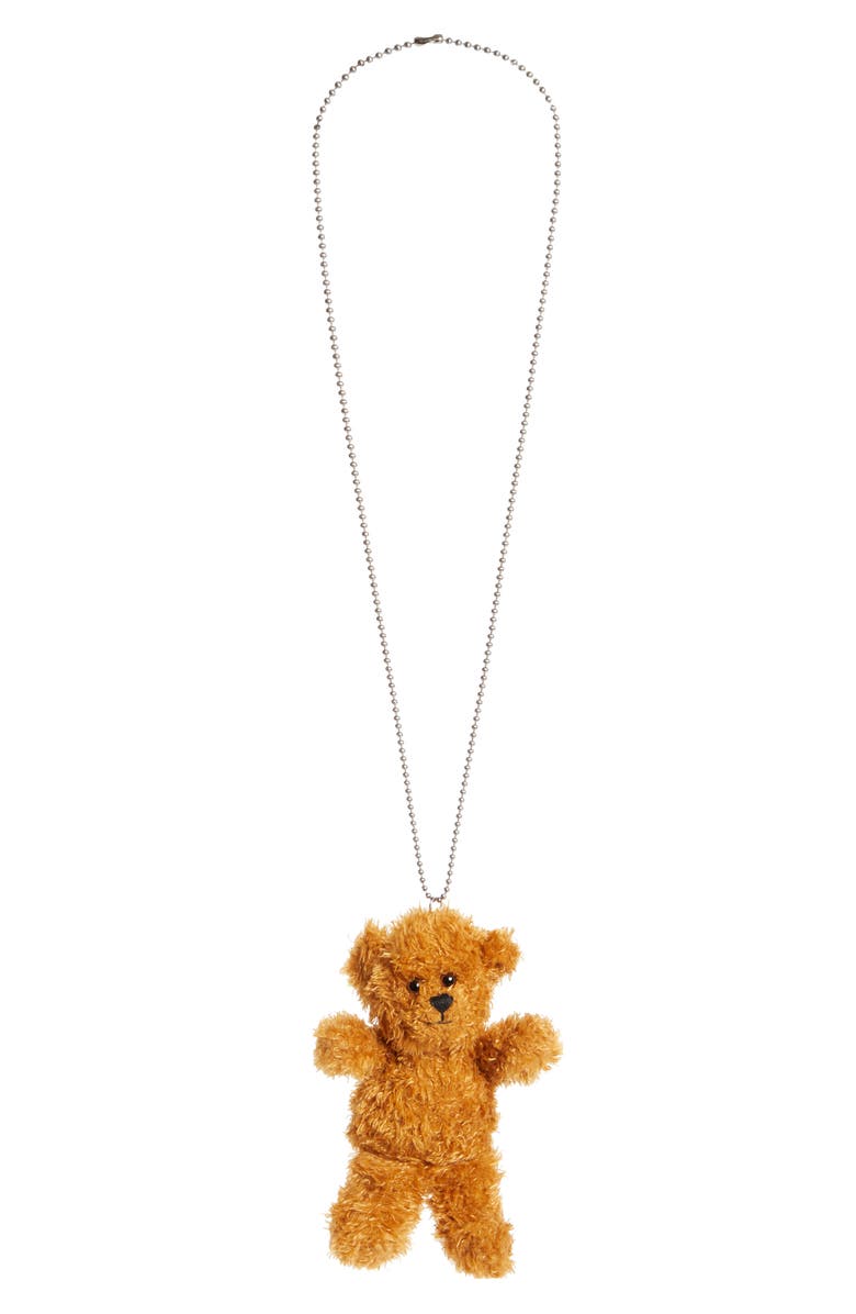 VAQUERA Teddy Bear Virgin Wool Blend Key Chain in Brown