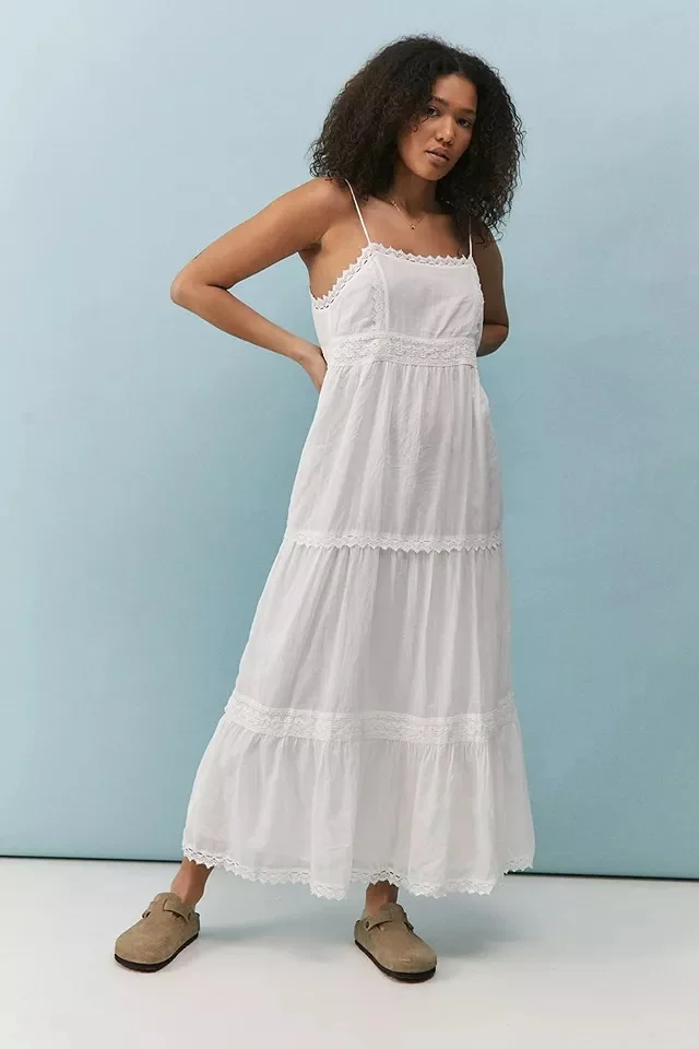Urban outfitters white maxi dress Clearance