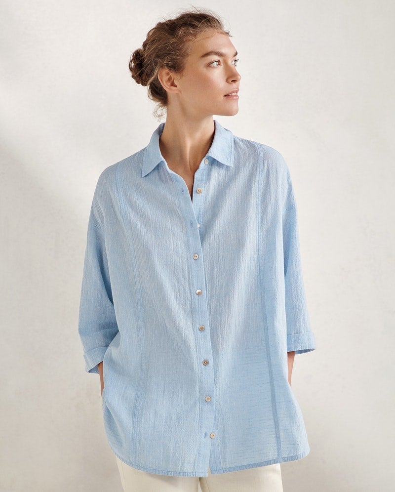 Poetry + Fine linen and cotton shirt
