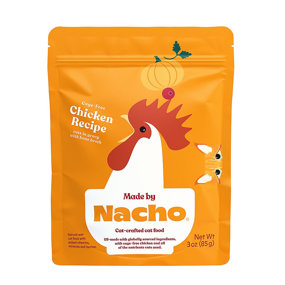 Made By Nacho + Cuts in Gravy with Bone Broth Cat Food 3oz Chicken