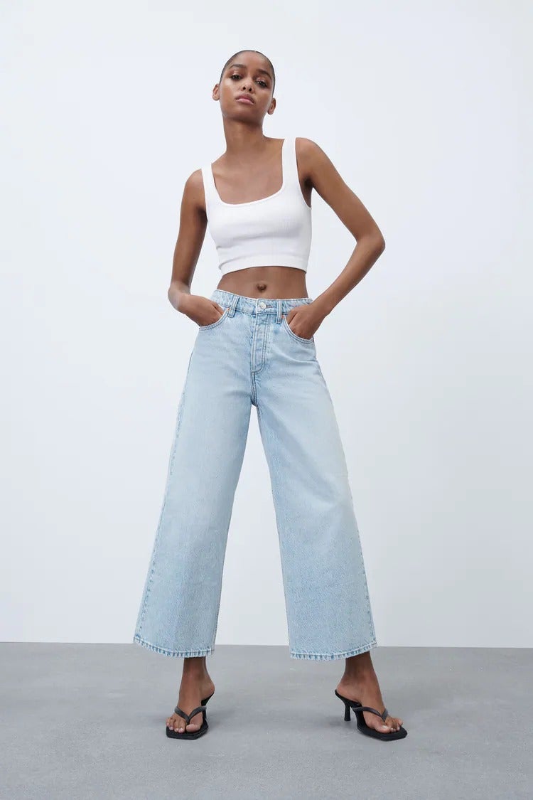 Top 96+ imagen jeans zara wide leg - fr.thptnganamst.edu.vn