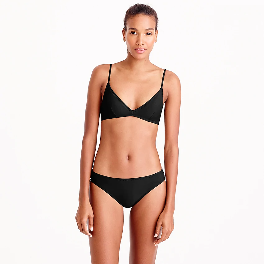 J.Crew French bikini top, $, available at. 