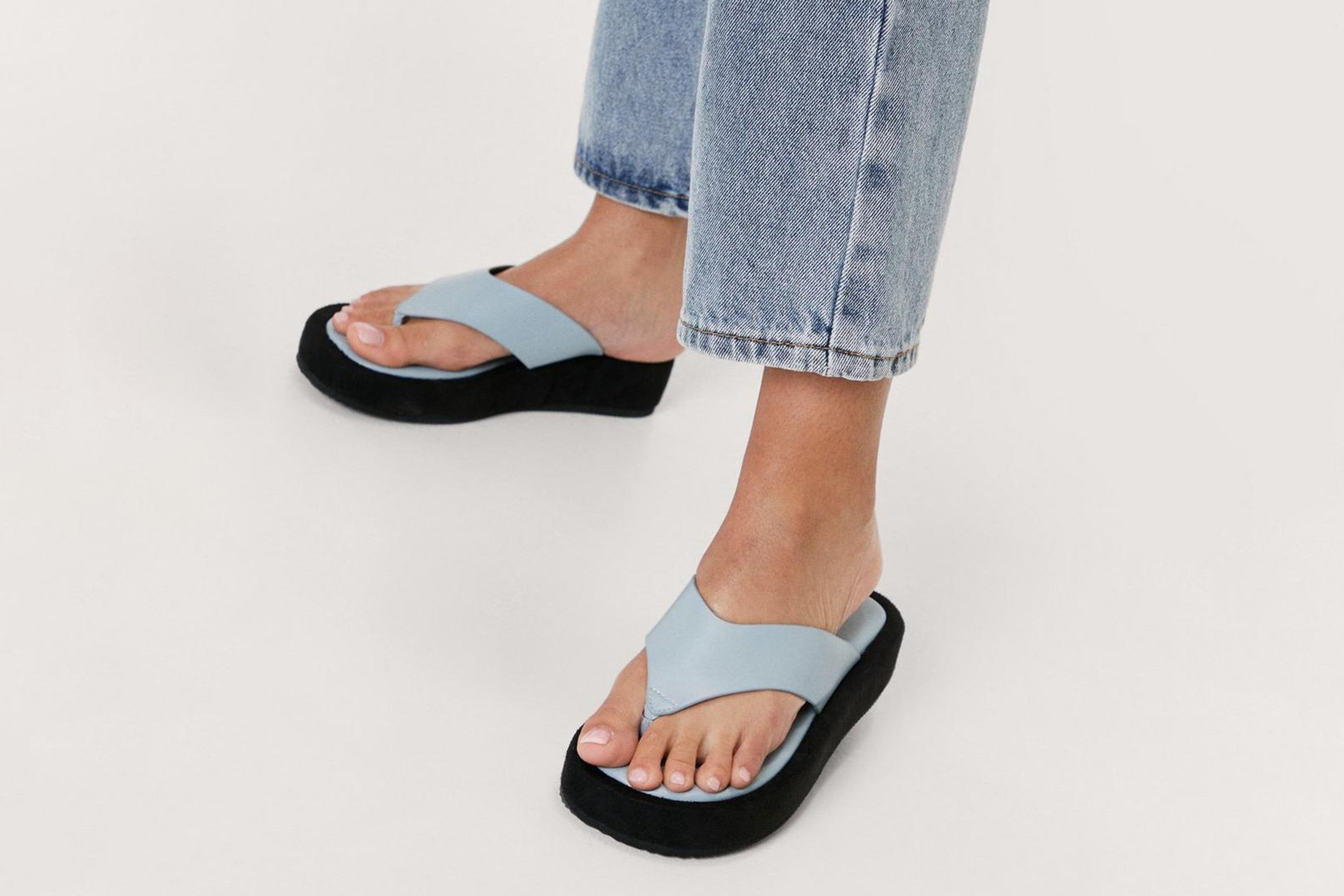 trendy slide sandals