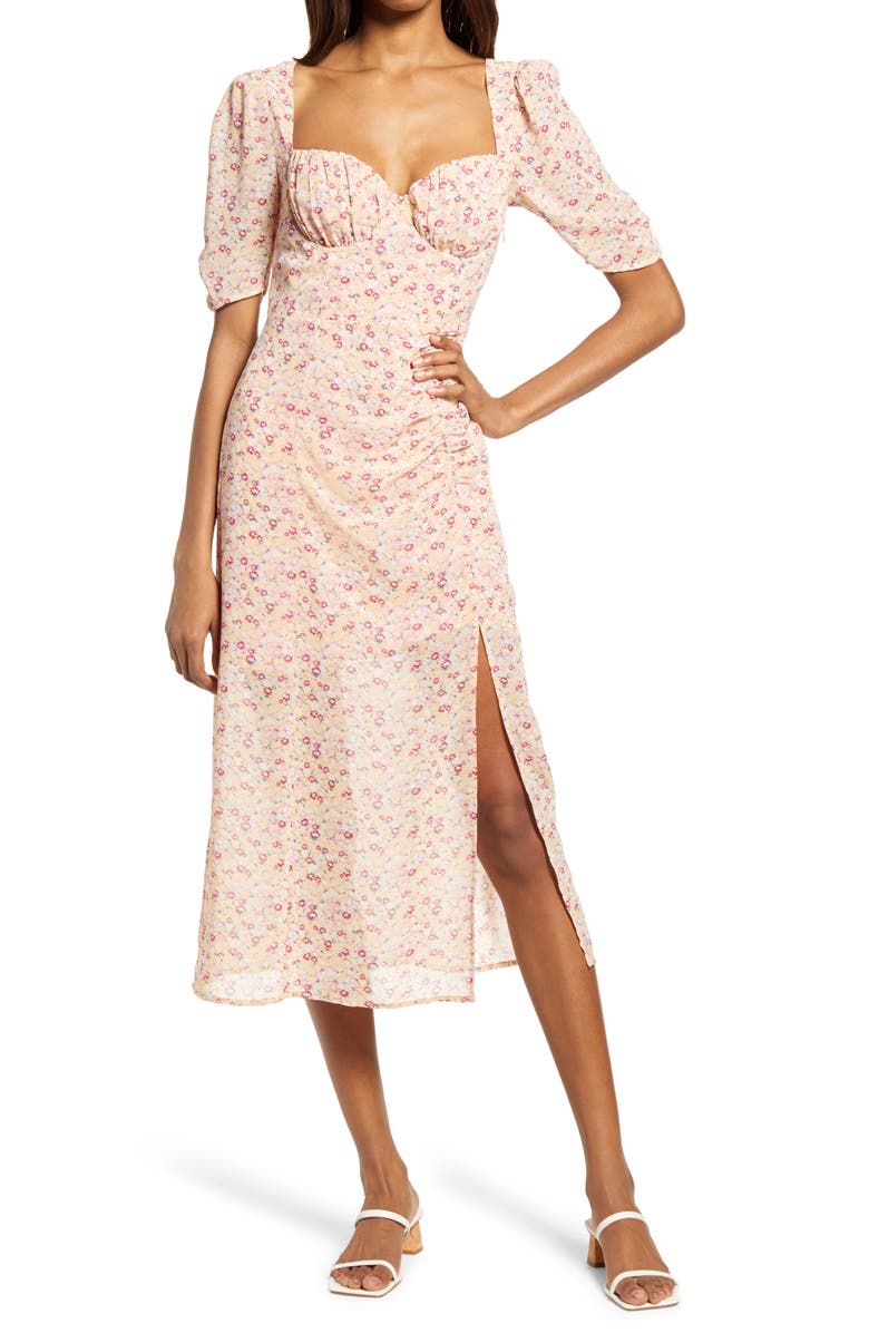 Midi deals milkmaid dress