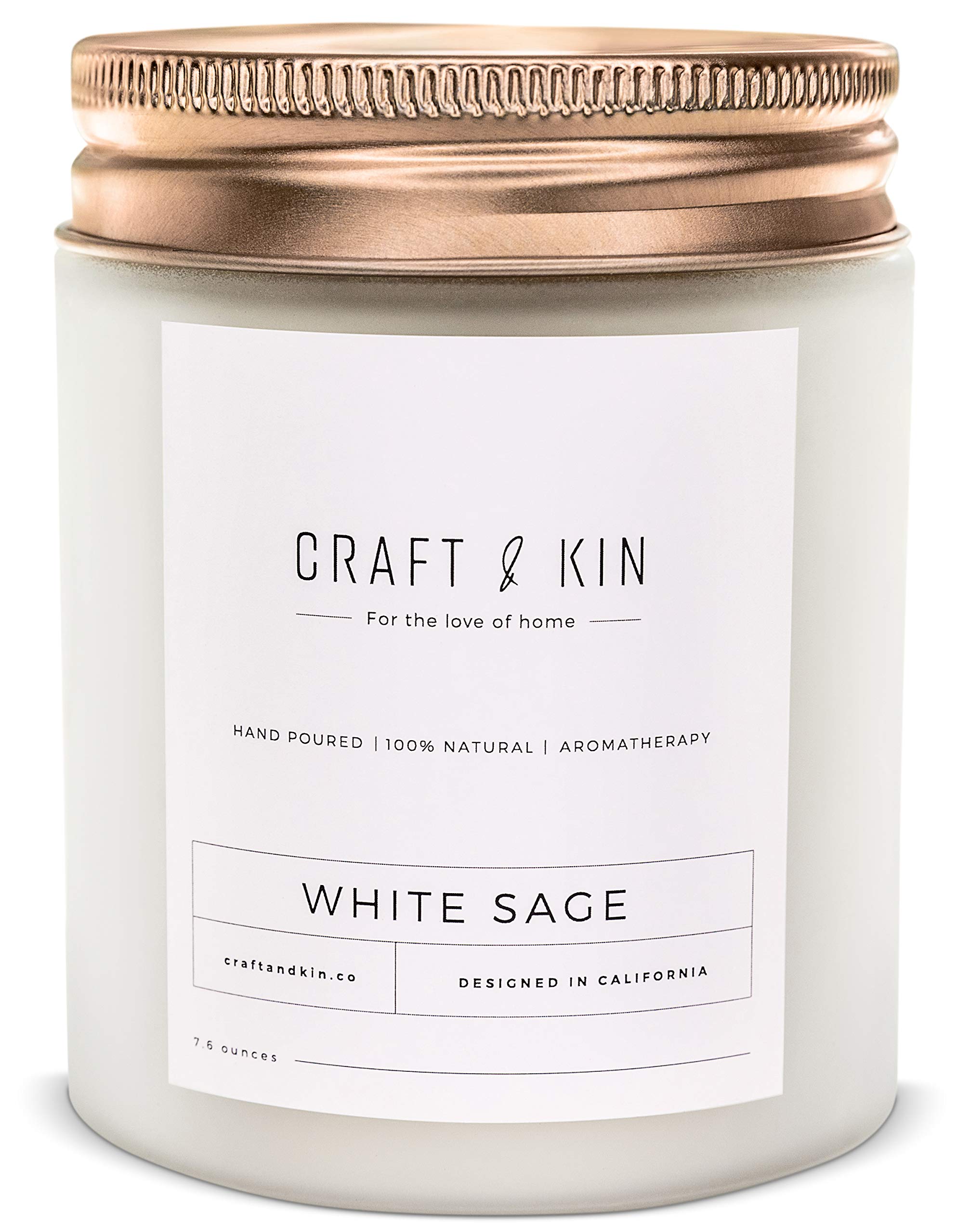 Craft & Kin + White Sage Candle