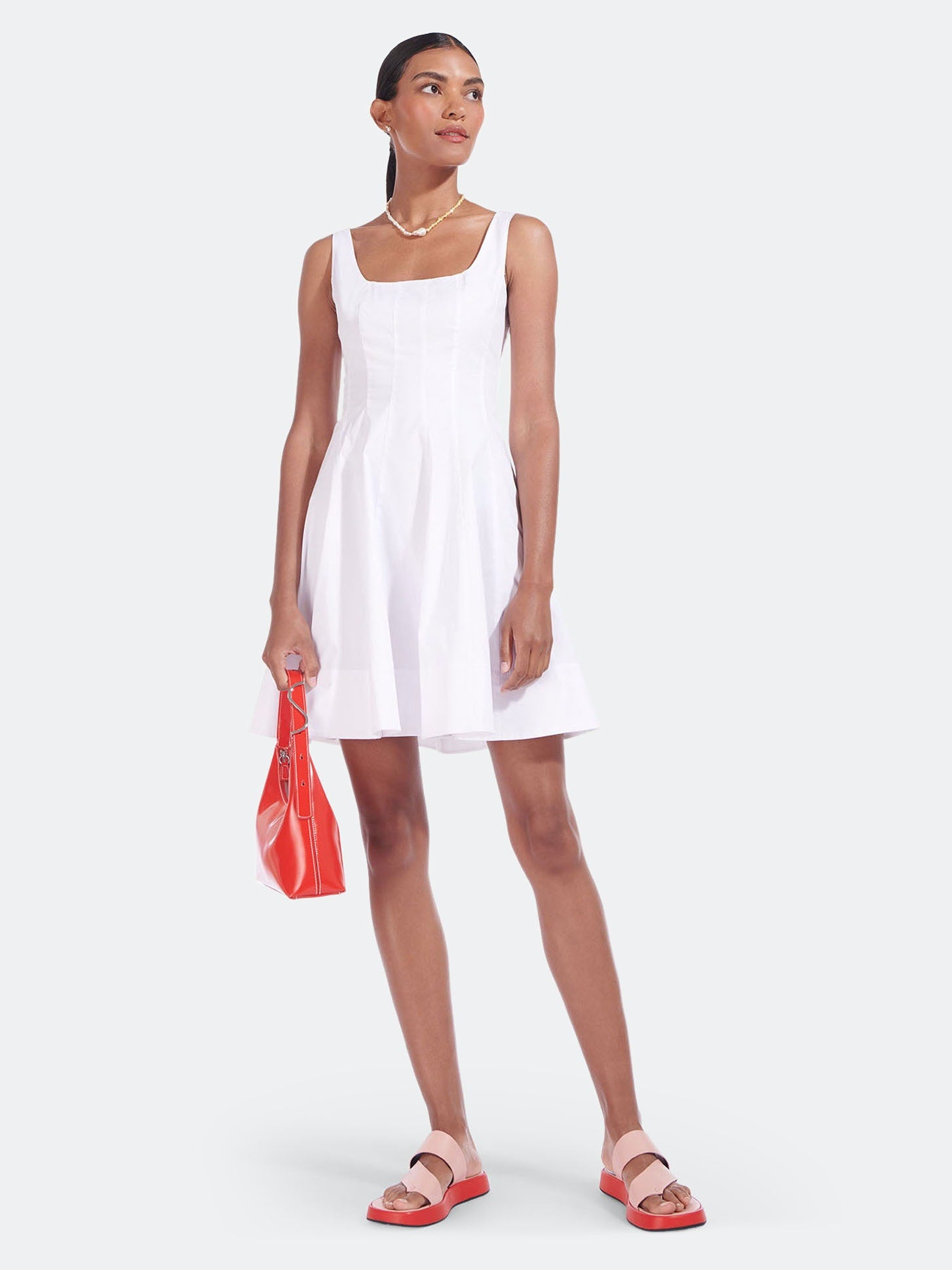 staud halter neck dress