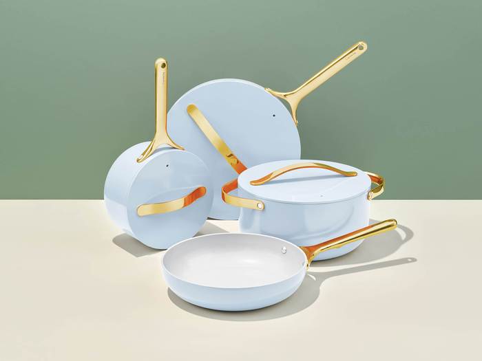 Caraway + Cookware Set, Sky Blue