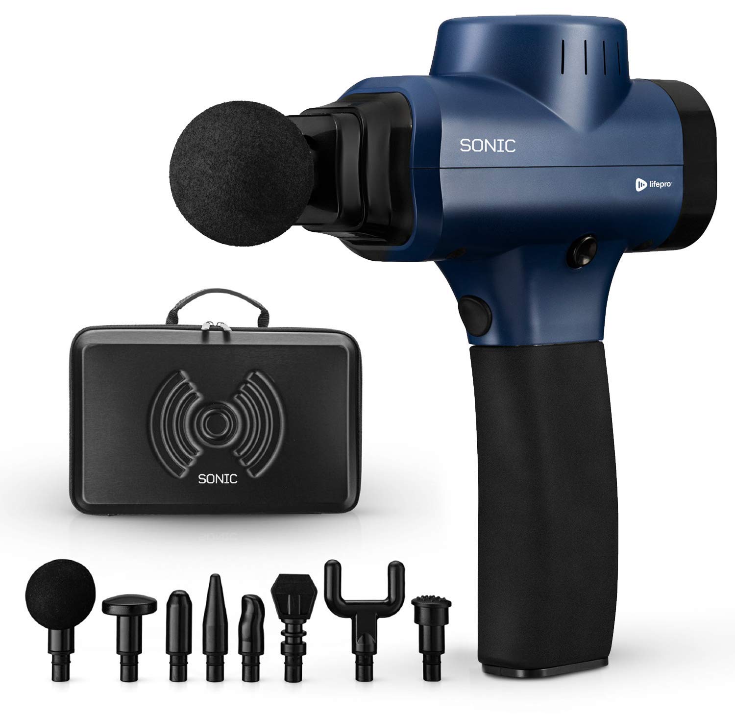 LifePro + Sonic Handheld Percussion Massage Gun