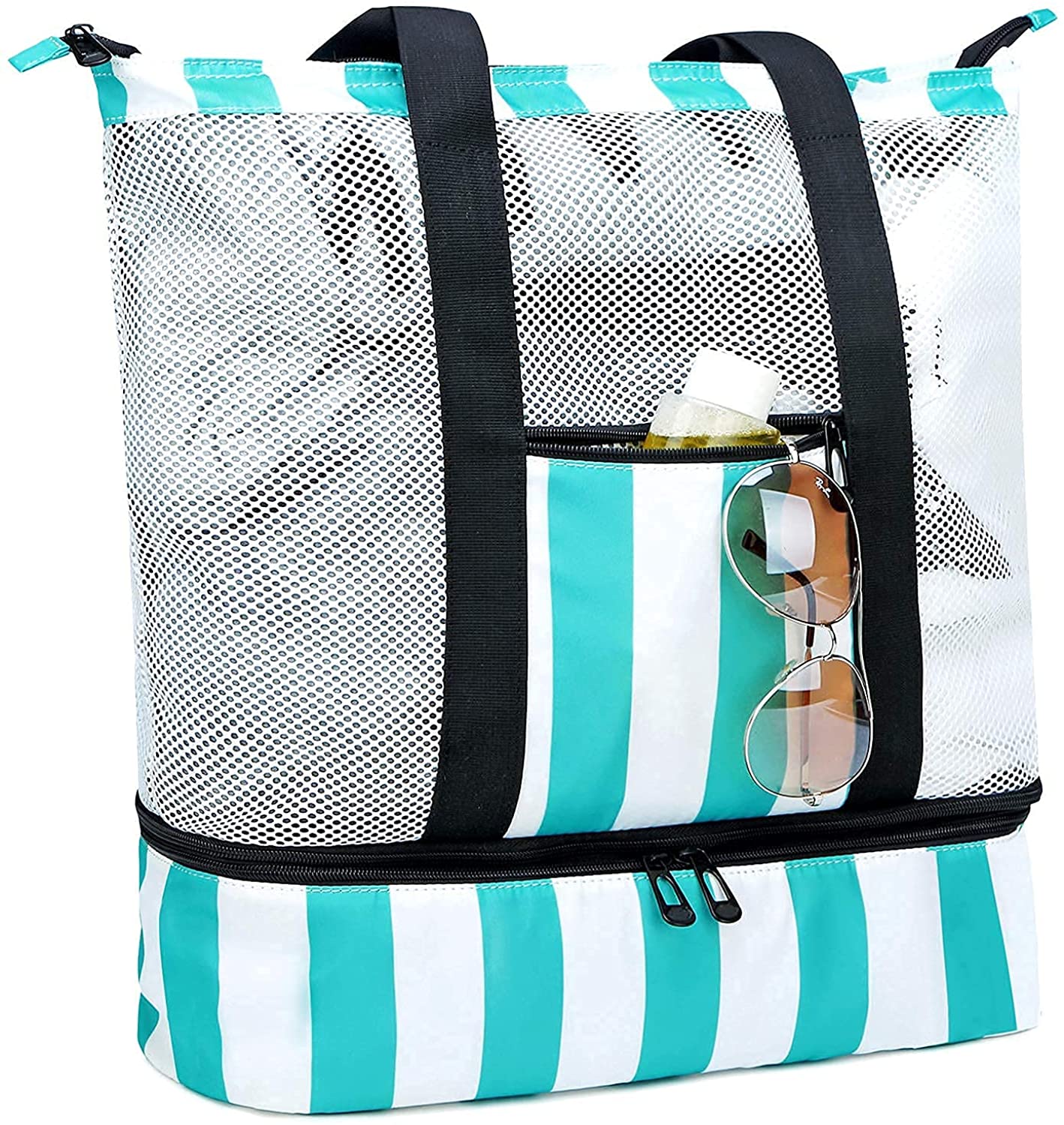 Bluboon + Mesh Beach Tote Bag with Cooler