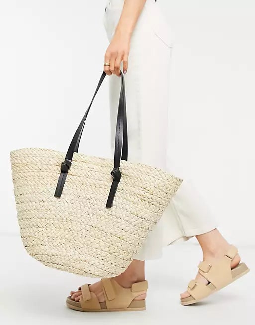 South Beach + Straw Tote