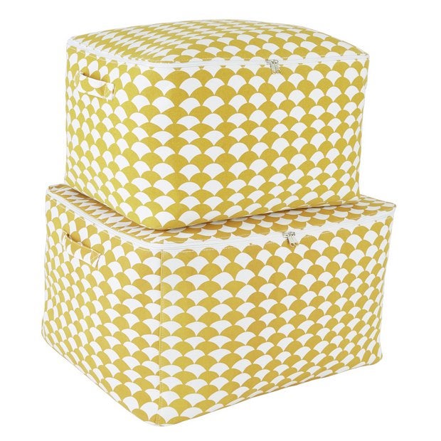 Habitat + Habitat Scallop Soft Storage Boxes Set of 2