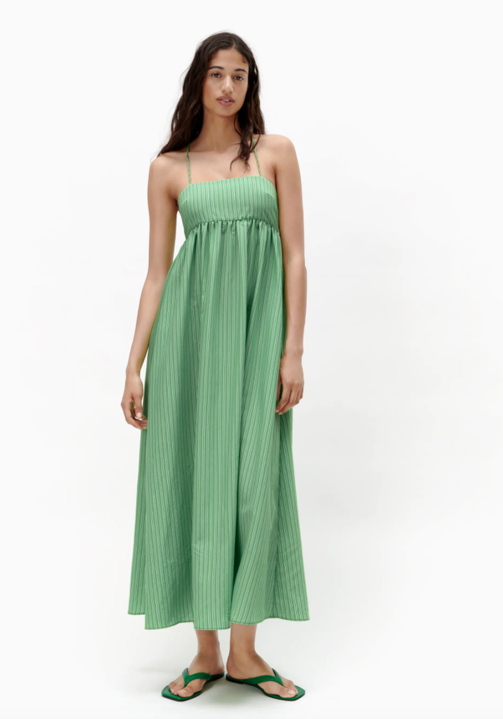 voluminous taffeta dress