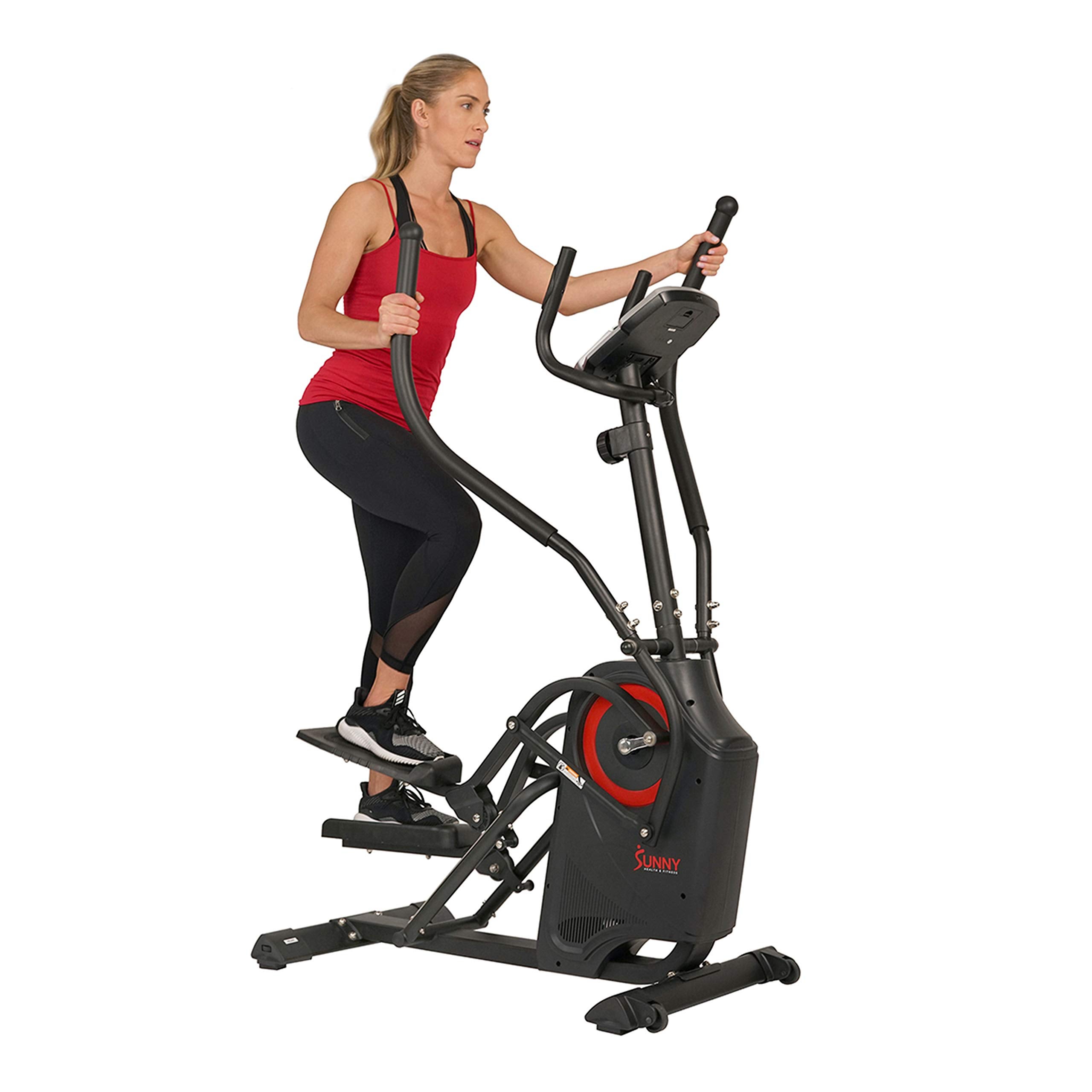 Sunny Health & Fitness + Elliptical Cardio Climber Cross Trainer