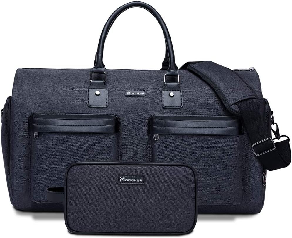 GetUSCart- Modoker Messenger Bag for Men, 13 Inches Laptop Satchel Bags,  Canvas Shoulder Bag with Bottle Pocket, Brown