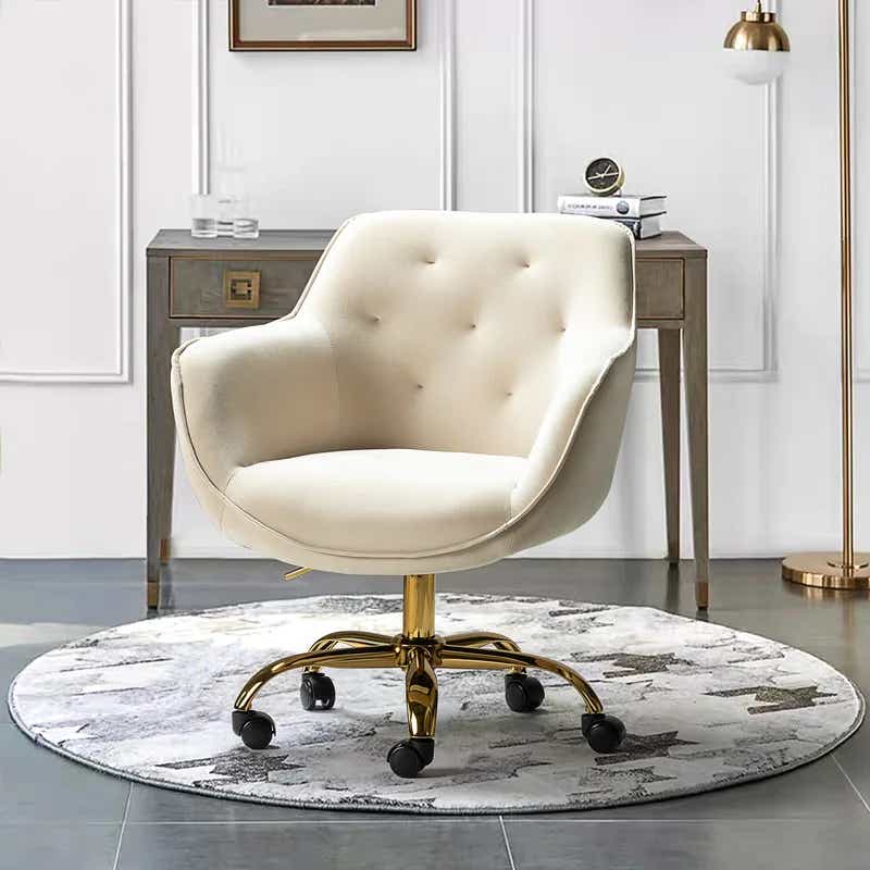 Stylish Desk Chair No Wheels : This desk chair is the perfect companion
