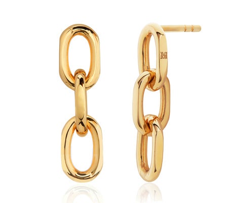 Monica Vinader Alta Capture Mini Link Earrings
