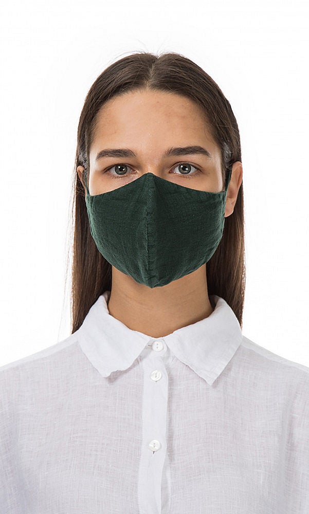 Plumo + Organic linen mask Spruce