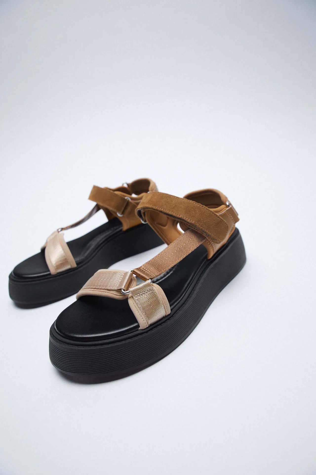 Zara + Flat strappy sandals