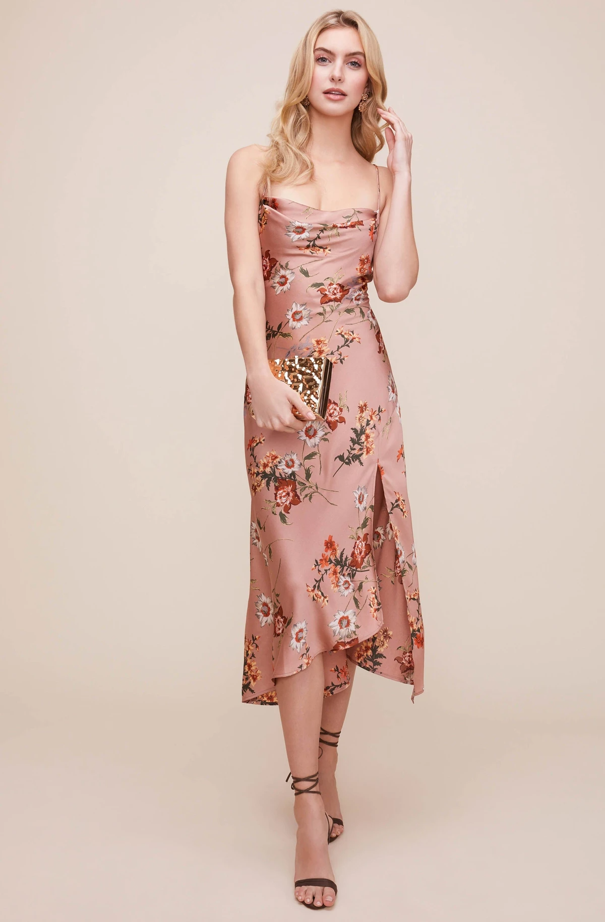 Astr the label gaia floral midi dress online