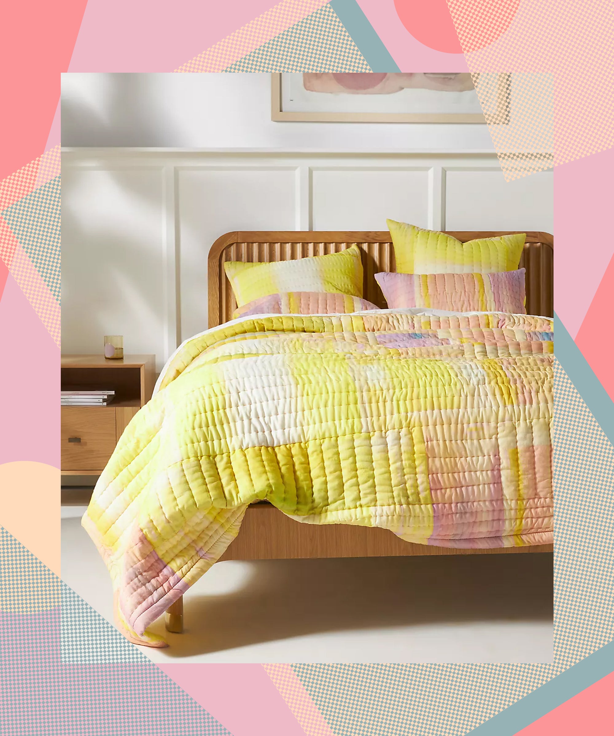 InterestPrint Hot Dog Sausage Burger Quilt for All Season Warm Light Weight Quilted Throw Blanket 40x50