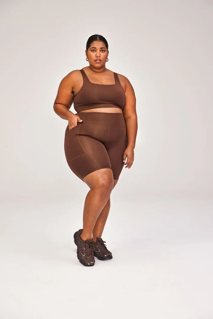Plus size top cycling shorts