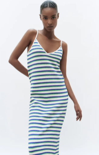 Robe a shop rayure zara