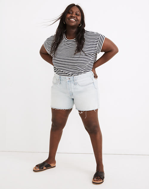 Madewell + The Plus Momjean Short in Fitzgerald Wash