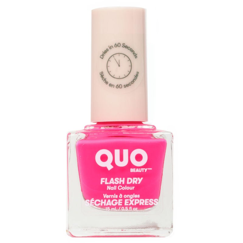 Quo Beauty + Flash Dry Nail Colour in Hot Stuff