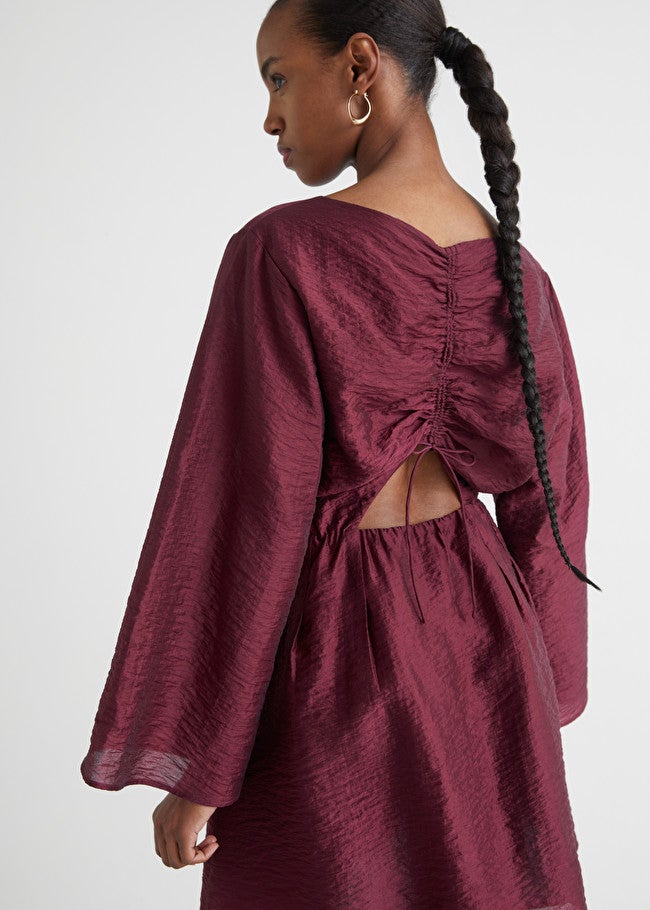 Other Stories Relaxed Open Back Mini Dress