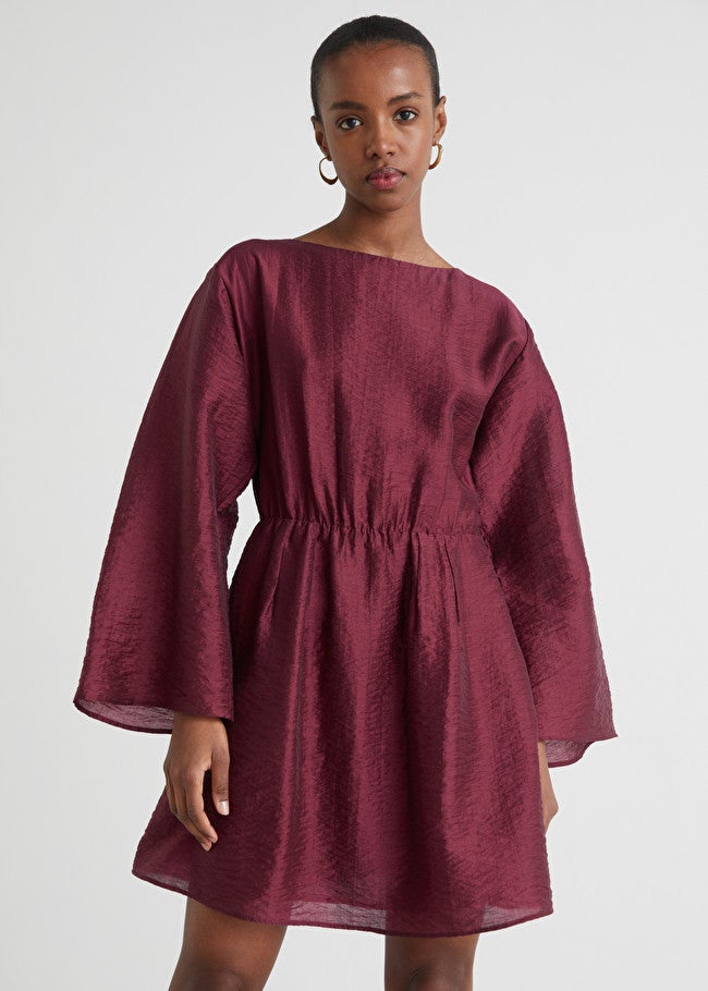 Open back on sale mini dress