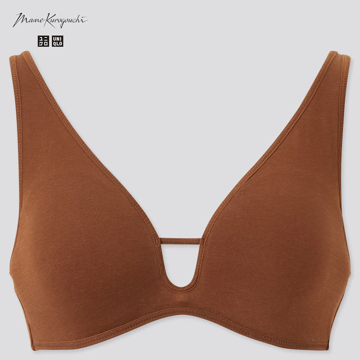 Uniqlo x Mame Kurogouchi + AIRISM COTTON RELAXED WIRELESS BRA