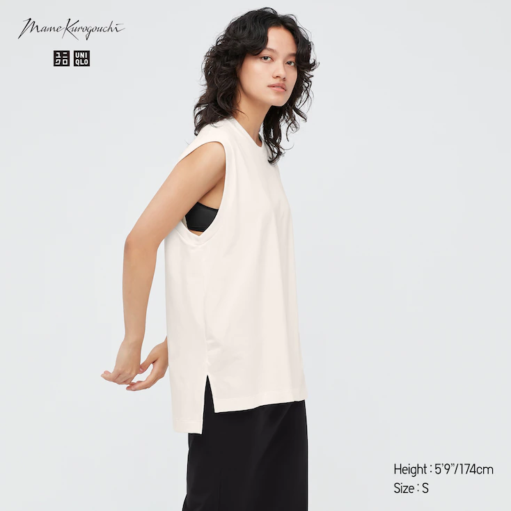 AIRism COTTON SLEEVELESS T-SHIRT