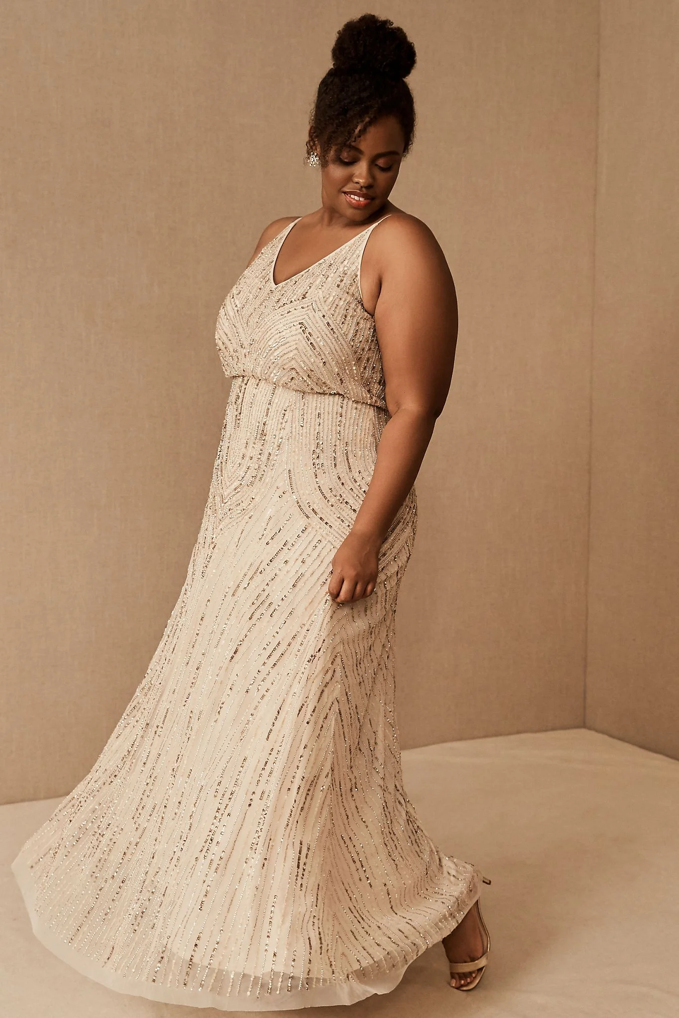 Plus size beaded maxi dress Clearance