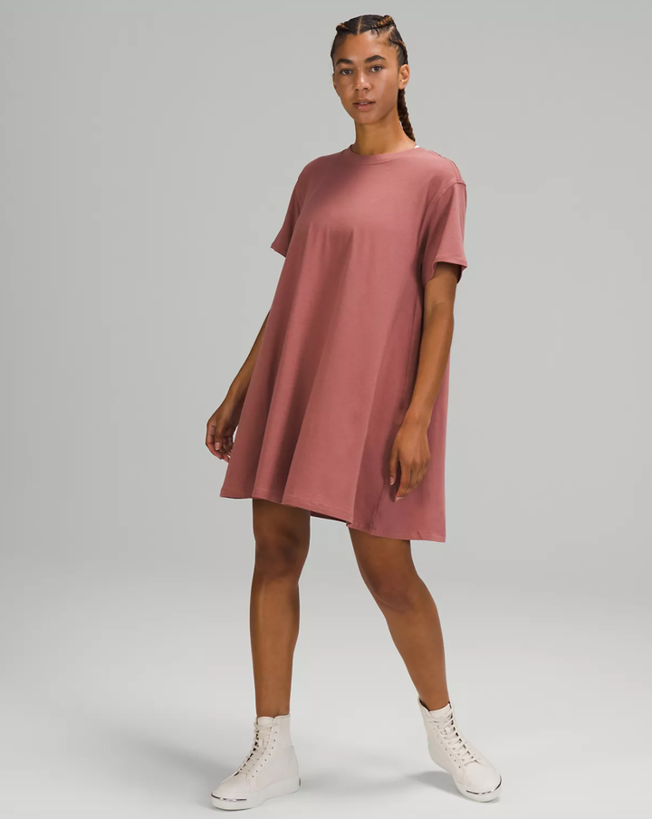Basics Oversized Basic Midi T-Shirt Dress