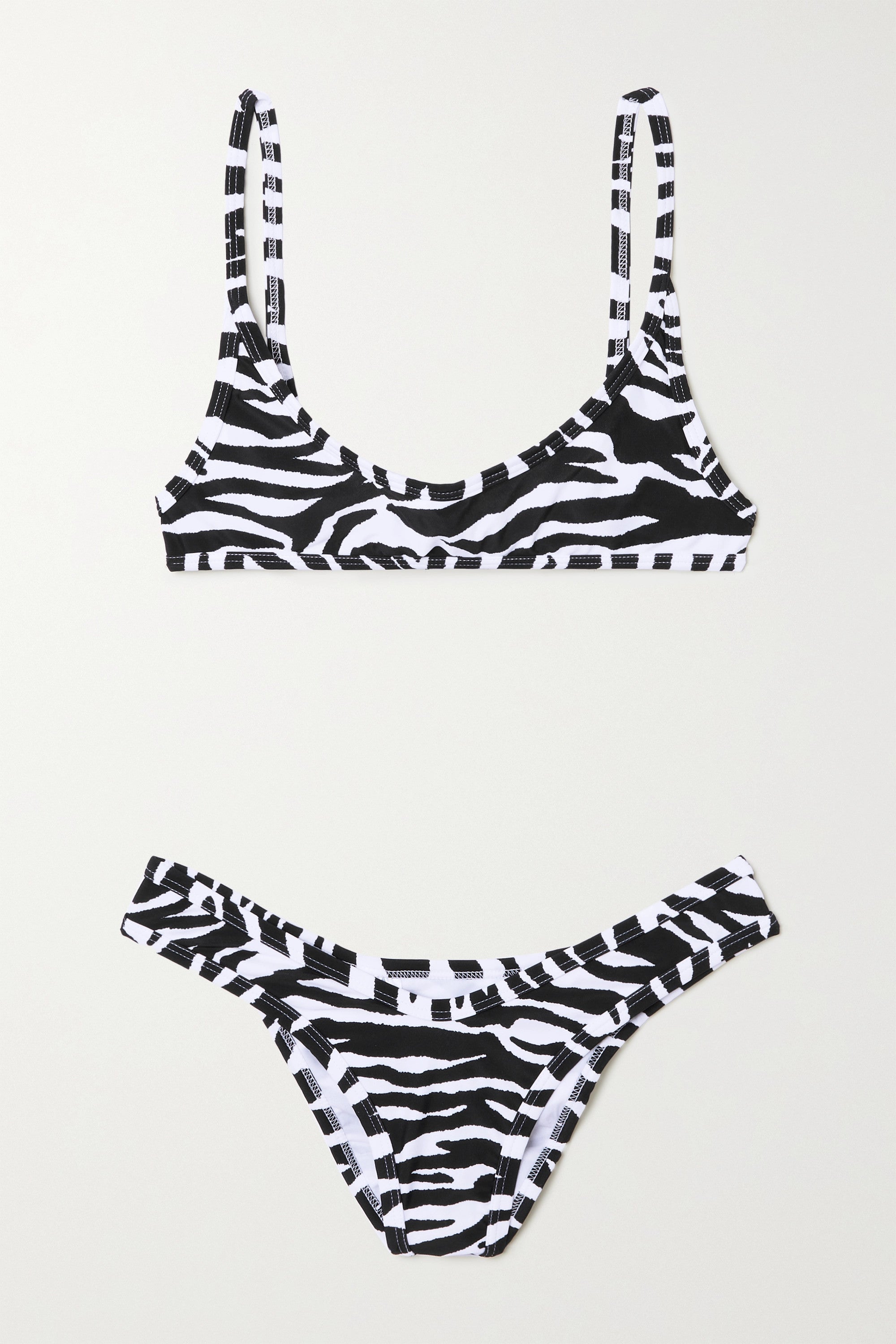 The Attico + Zebra-Print Bikini