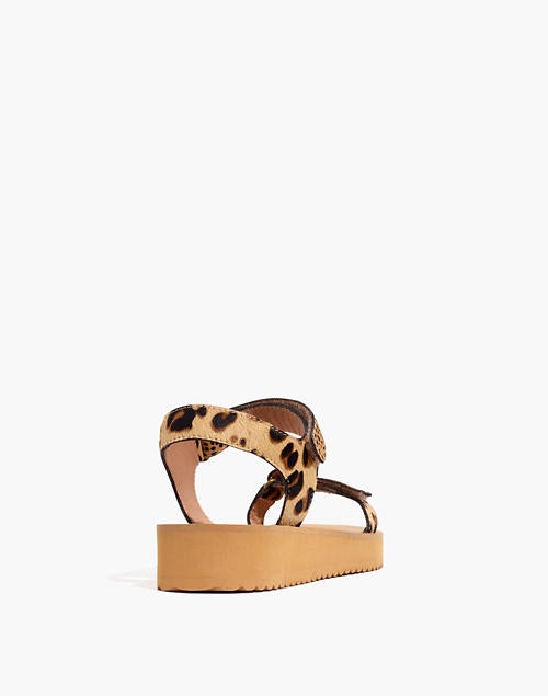 Madewell The Maggie Sandal in Spot Mix Calf Hair