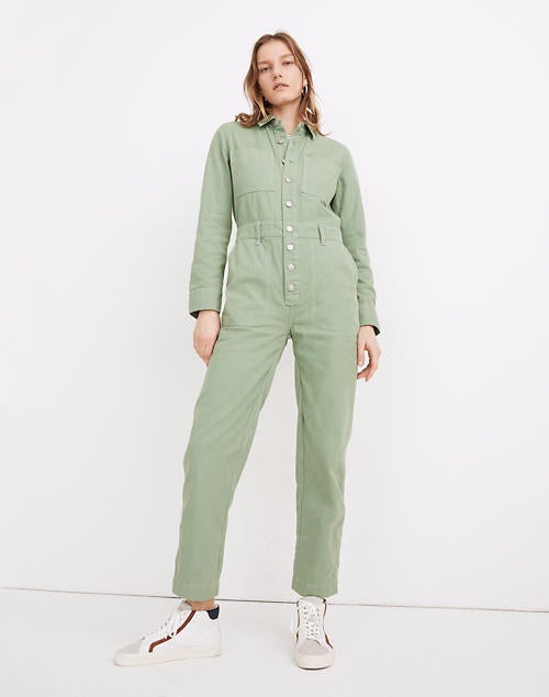 Madewell + Garment-Dyed Relaxed Coverall Jumpsuit