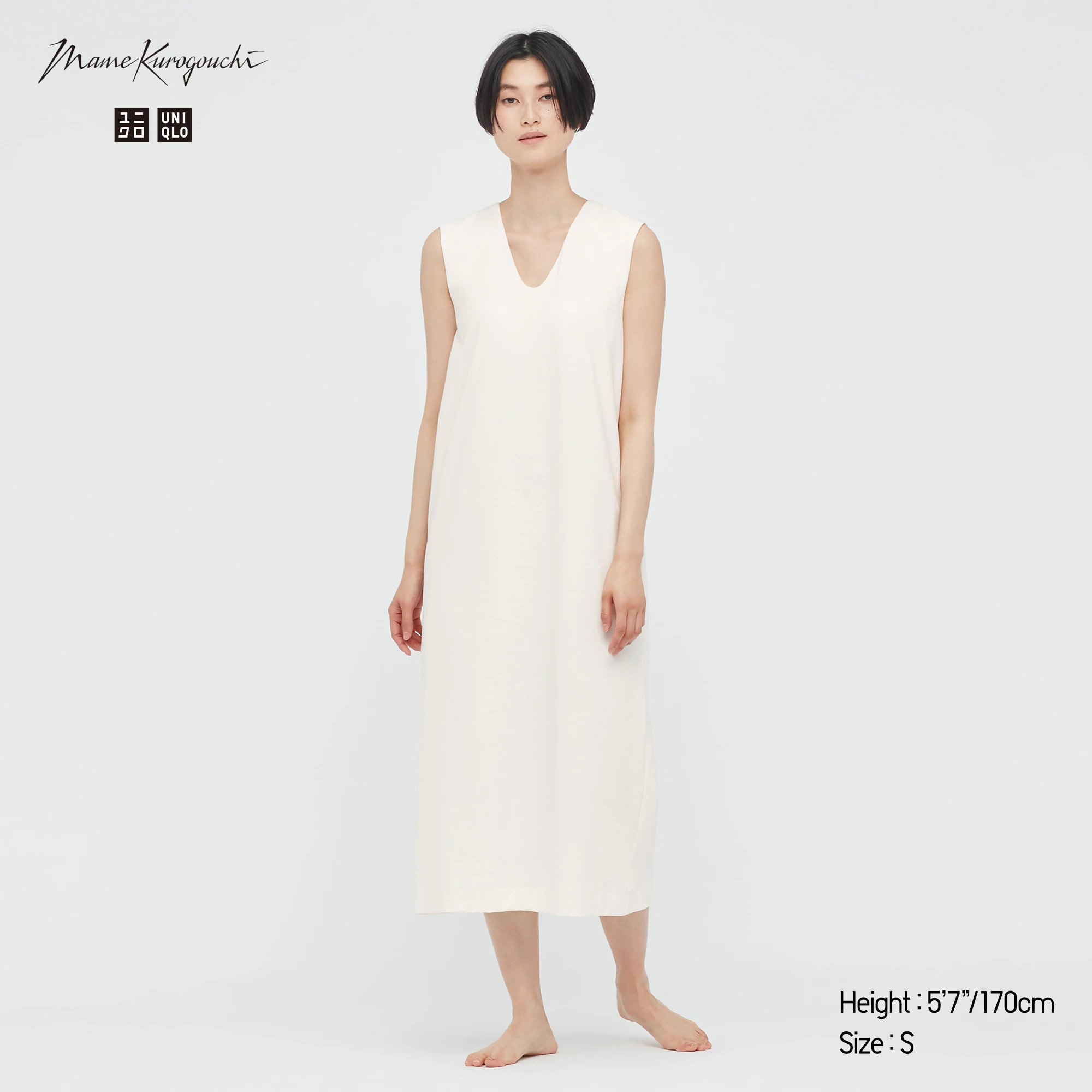 WOMEN'S 3D KNIT RIBBED SLEEVELESS DRESS UNIQLO AND MAME KUROGOUCHI