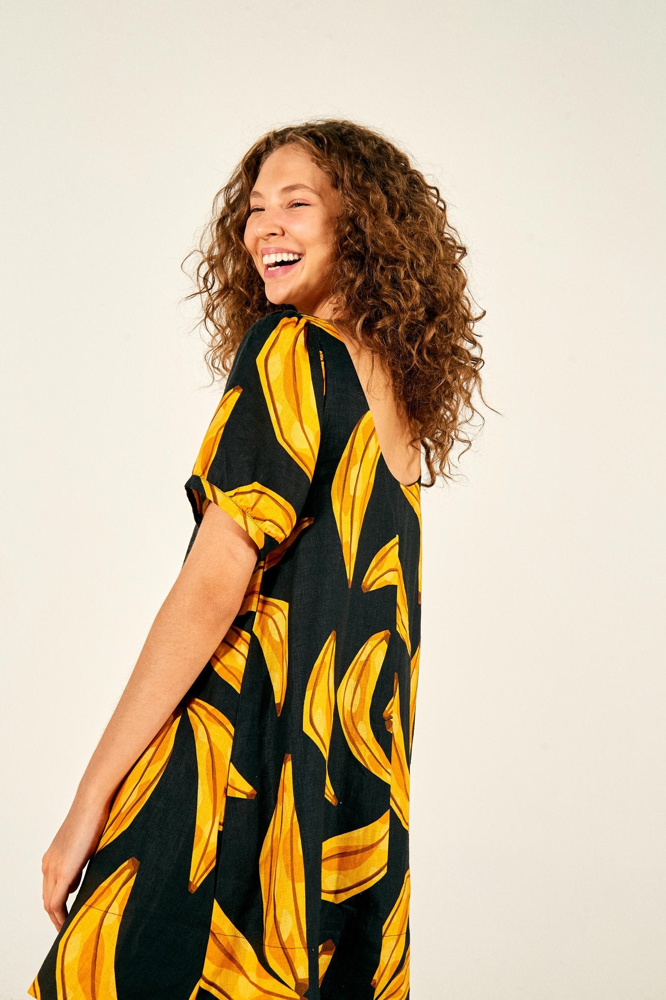 Farm Rio + ripe bananas mini dress