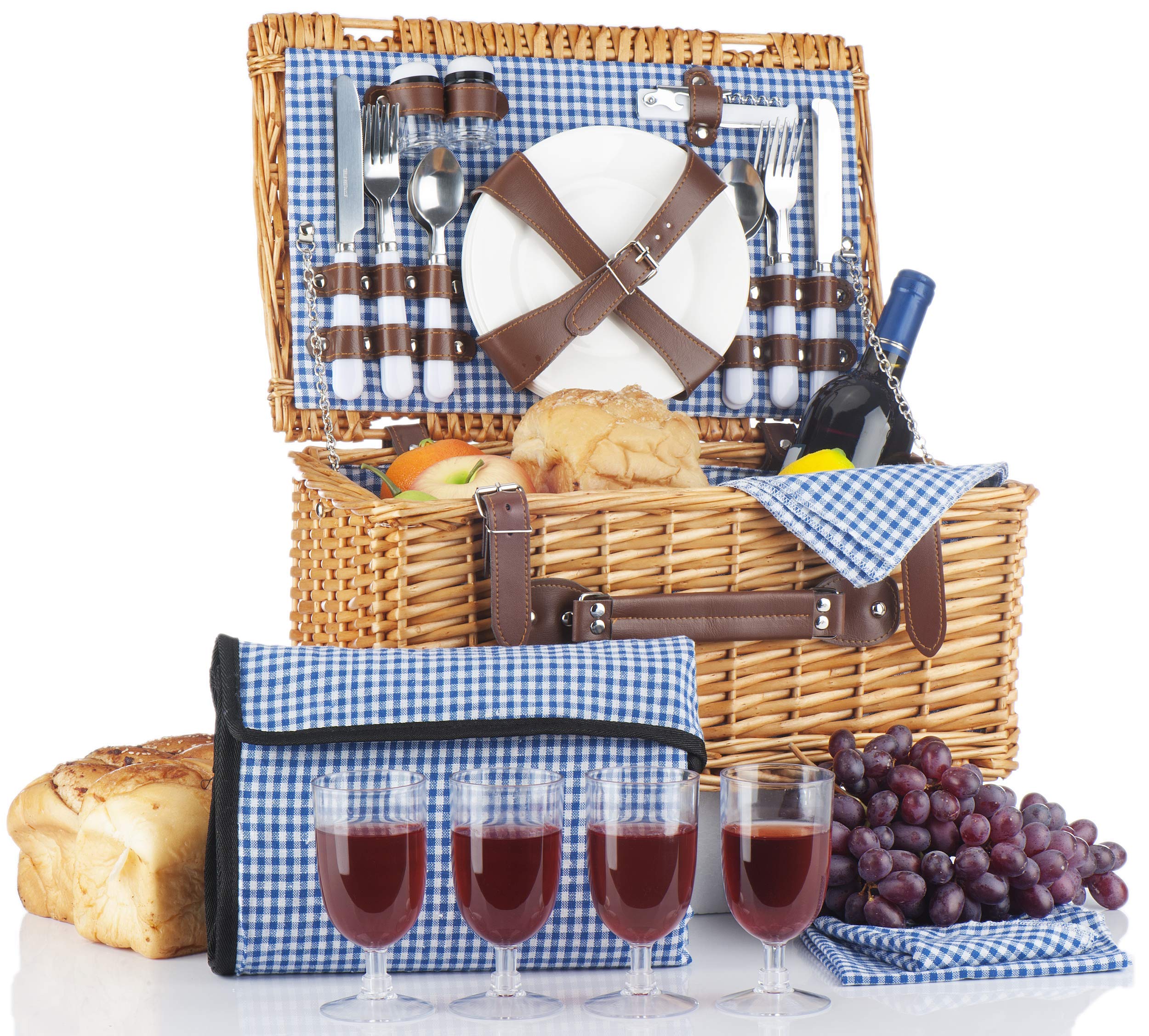 California Picnic + Picnic Basket for 4 Person