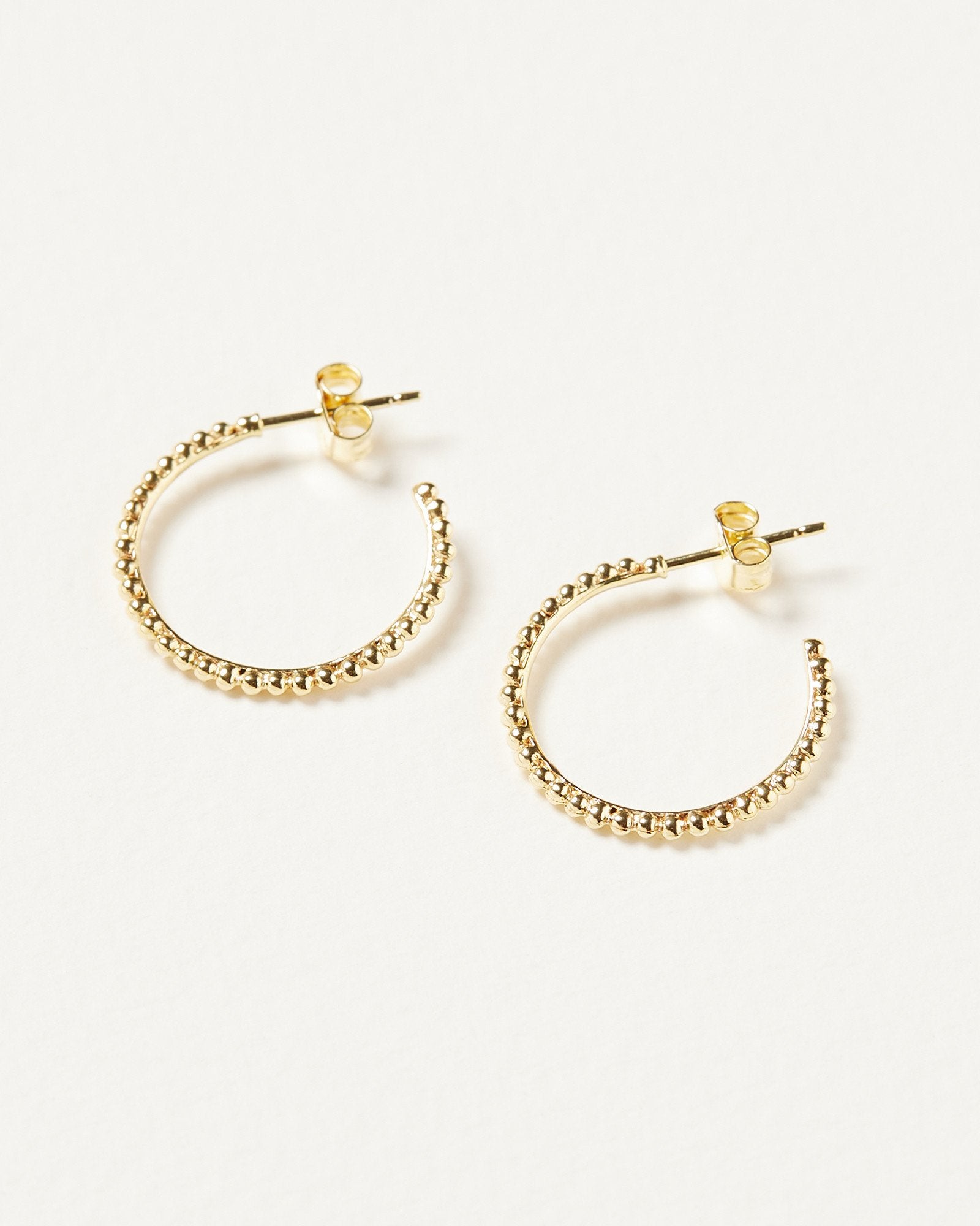 Oliver Bonas + Lissa Multi Dot Gold Plated Hoop Earrings