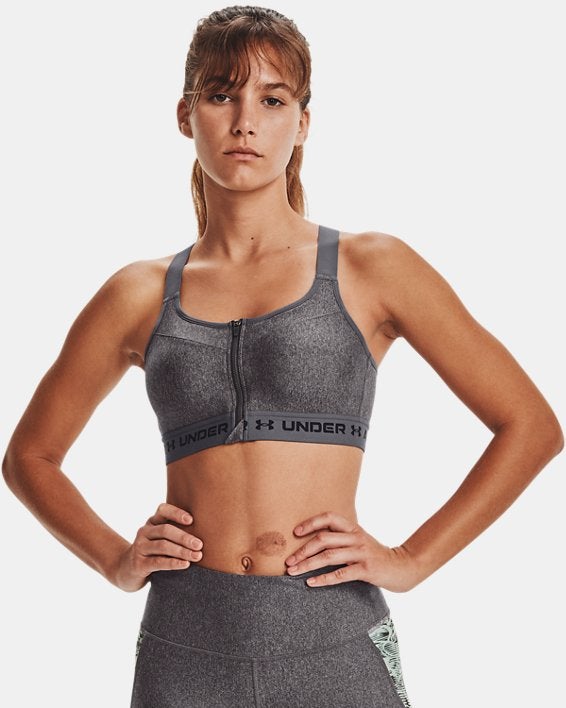 Under Armour + High Crossback Zip Sports Bra