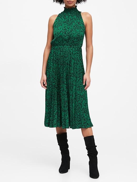 banana republic green dress