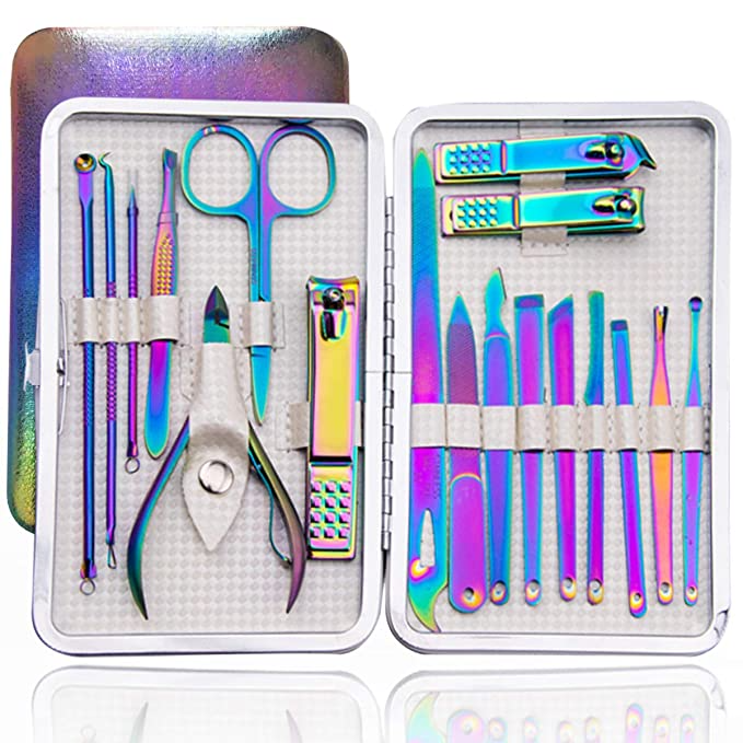 BIMZUC Nail Kit,20 in 1 Pedicure Kit Tools,Foot Spa Foot Scrubber,Callus  Remover For Feet,Cuticle Remover Manicure Set,Toe Nail Clippers,Foot File  For Foot Care,Foot Scrub,Nail Care Skin Care Tools - Walmart.com
