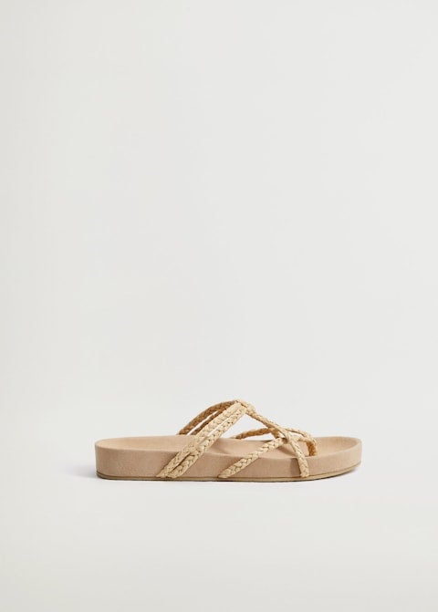 calvin klein raffia sandals